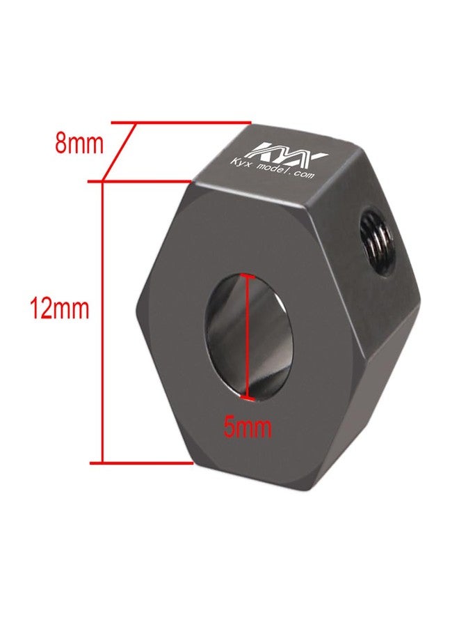 KYX Racing Aluminum Heavy Weight Wheel Hex Hub Upgrades Parts Accessories for 1/16 Scale RC Crawler Car Traxxas Mini-Maxx - Image 2